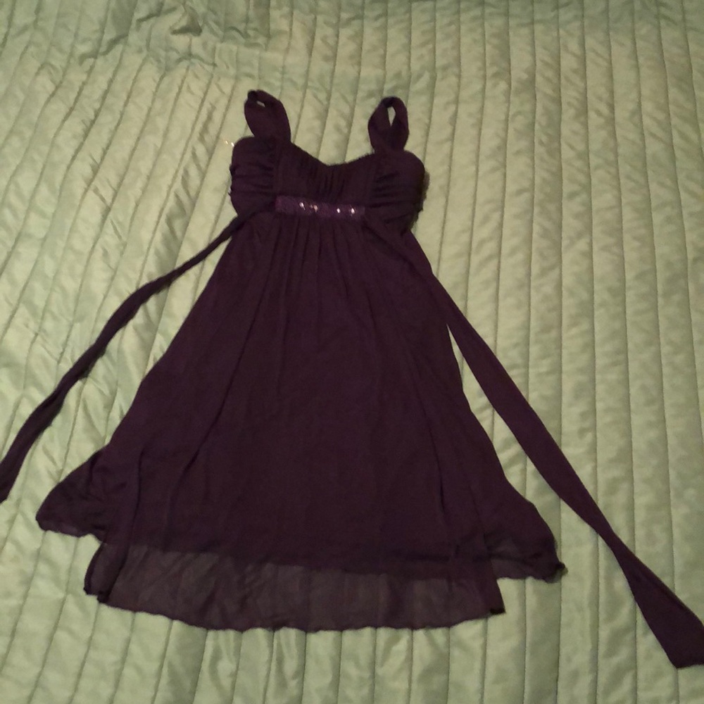 Long purple dress